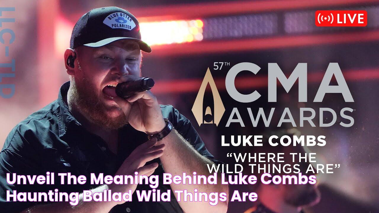 Unveil The Meaning Behind Luke Combs' Haunting Ballad "Wild Things Are"