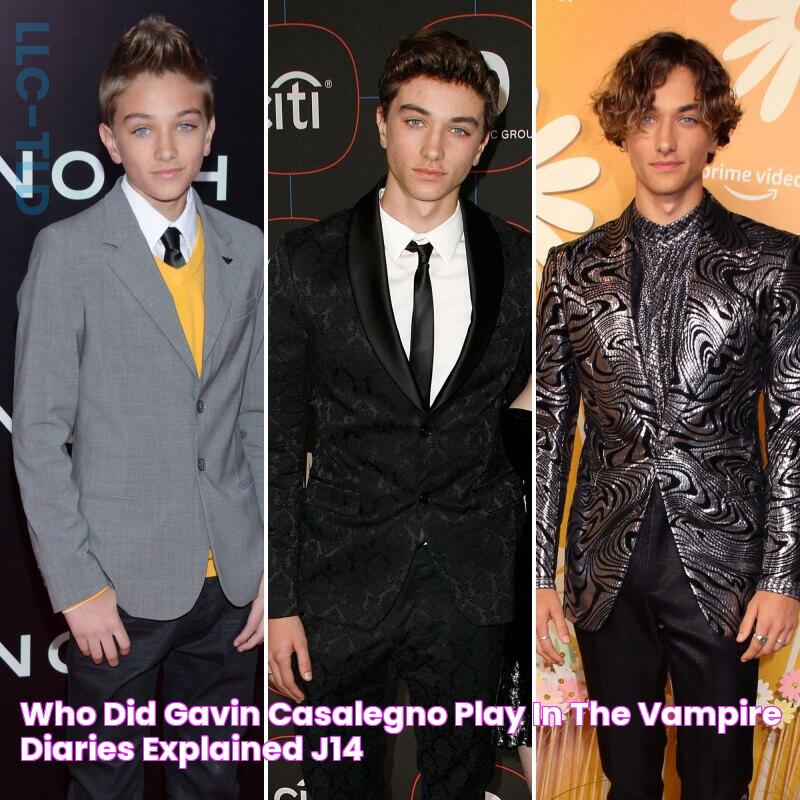 Who Did Gavin Casalegno Play in 'The Vampire Diaries'? Explained J14