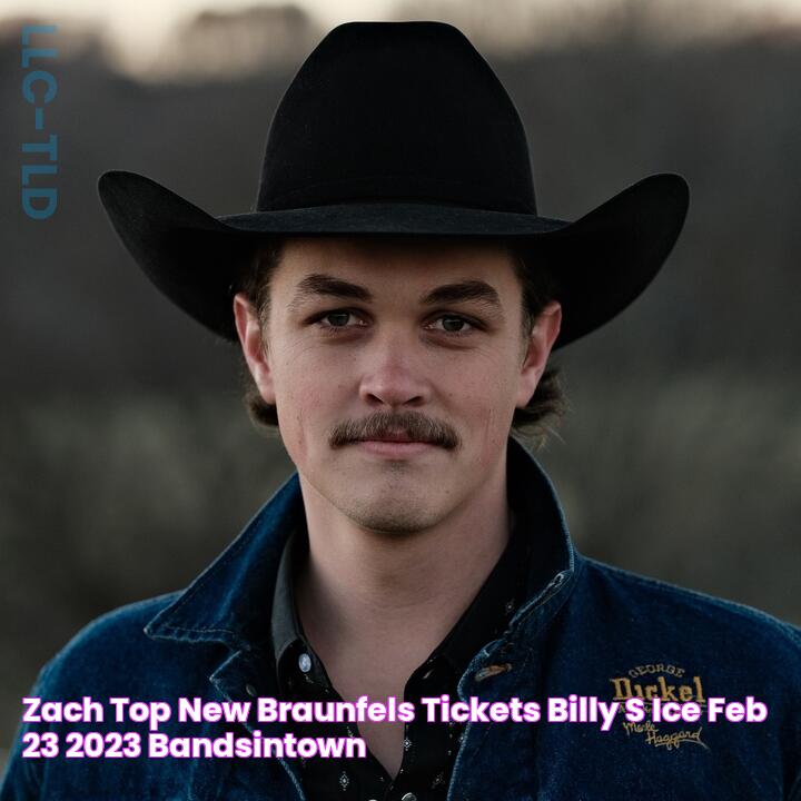 Zach Top New Braunfels Tickets, Billy's Ice Feb 23, 2023 Bandsintown