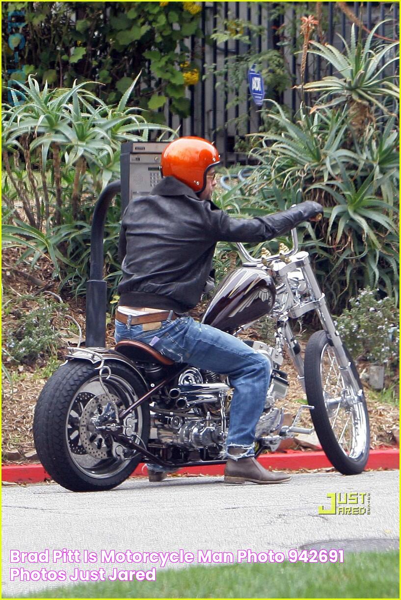 Brad Pitt is Motorcycle Man Photo 942691 Photos Just Jared