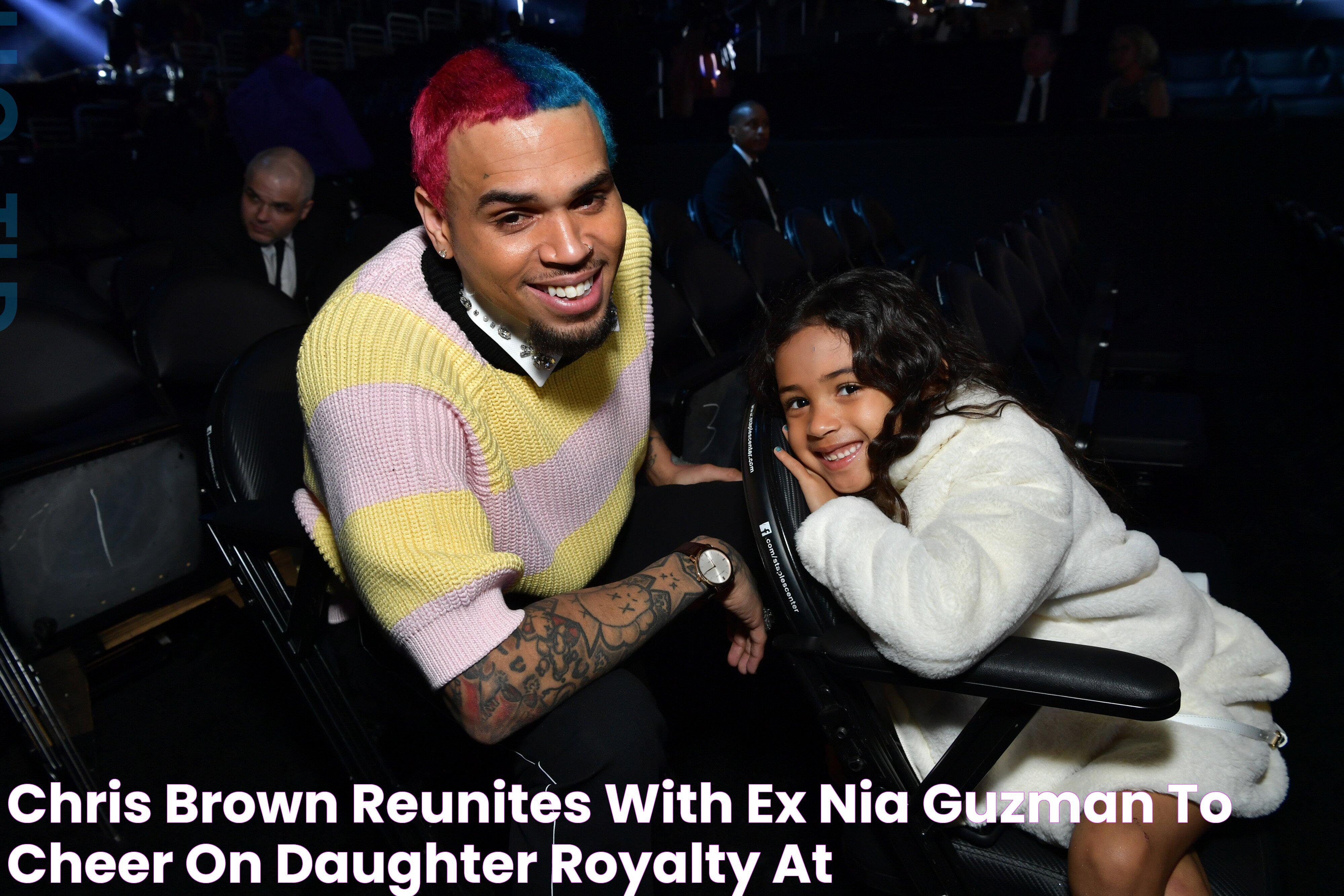 Chris Brown Reunites with Ex Nia Guzman to Cheer on Daughter Royalty at