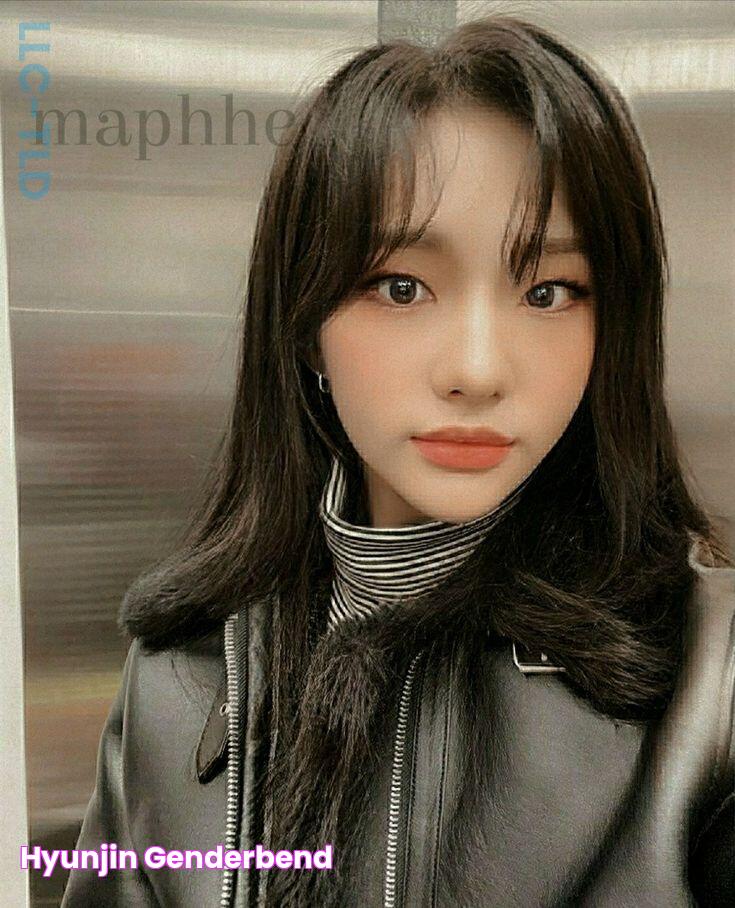 Hyunjin genderbend Девочка, Фан арт