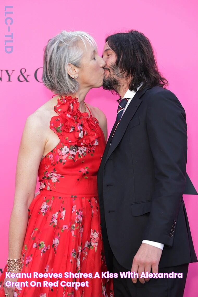 Keanu Reeves Shares A Kiss With Alexandra Grant On Red Carpet