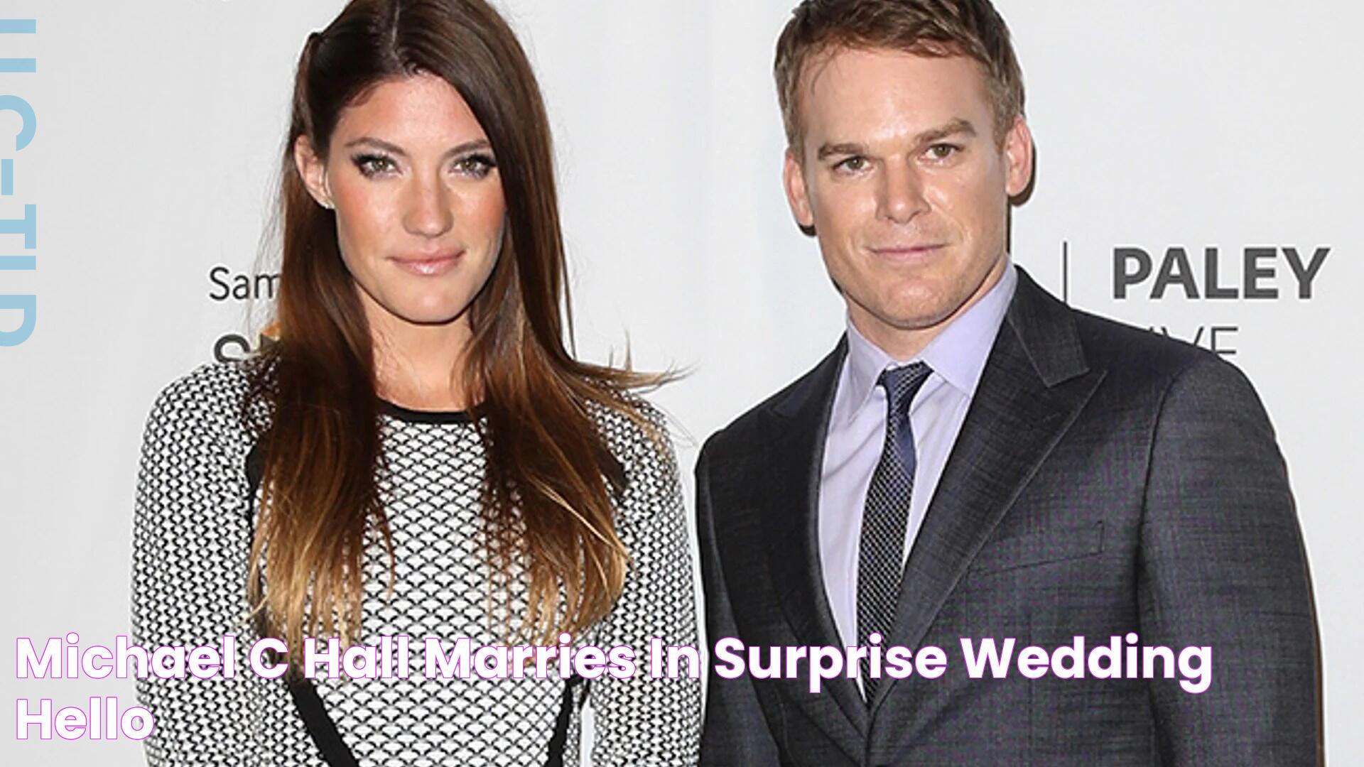 Michael C Hall marries in surprise wedding HELLO!