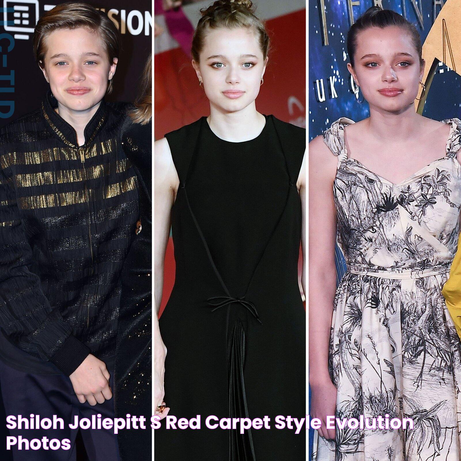 Shiloh JoliePitt’s Red Carpet Style Evolution Photos