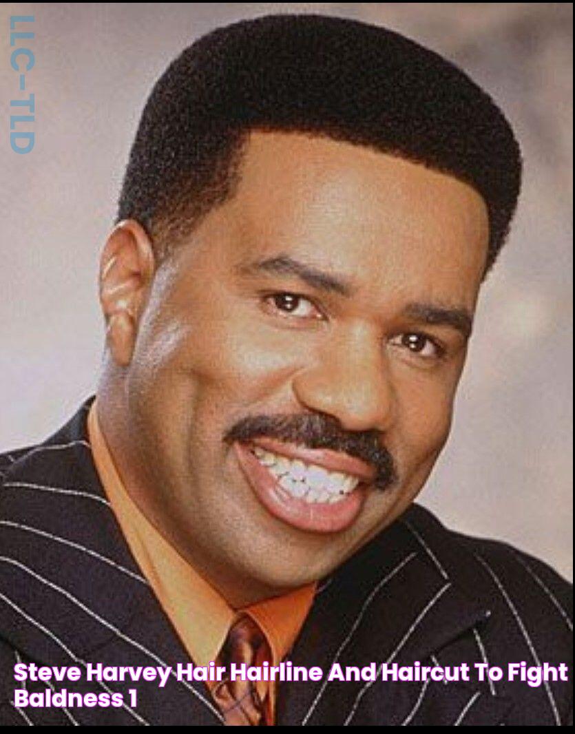 Steve Harvey hair, hairline and haircut to fight baldness