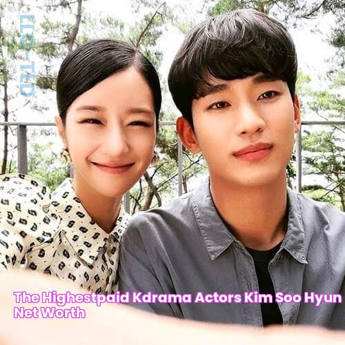 The highestpaid Kdrama actors Kim Soo Hyun net worth