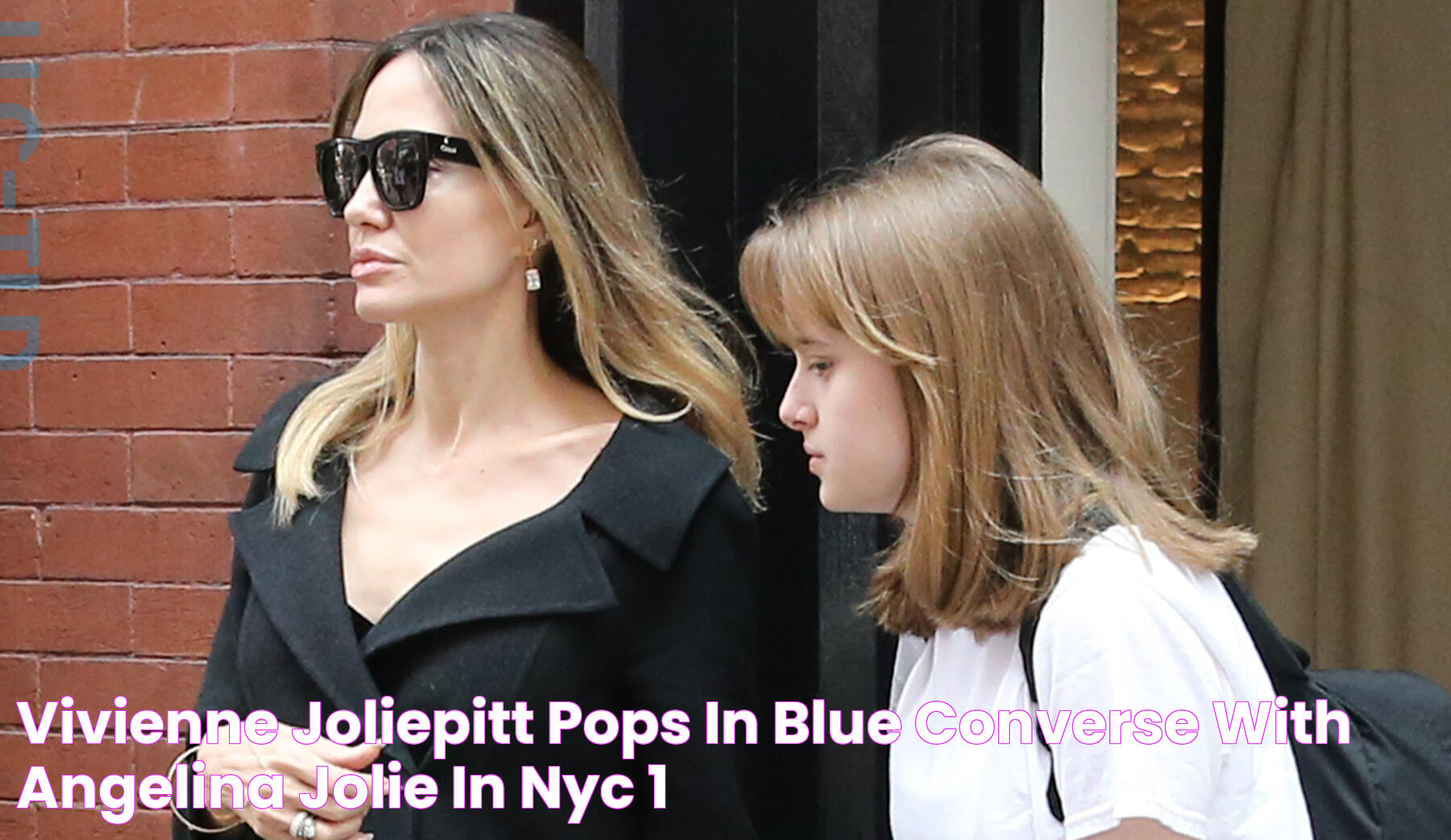 Vivienne JoliePitt Pops in Blue Converse With Angelina Jolie in NYC