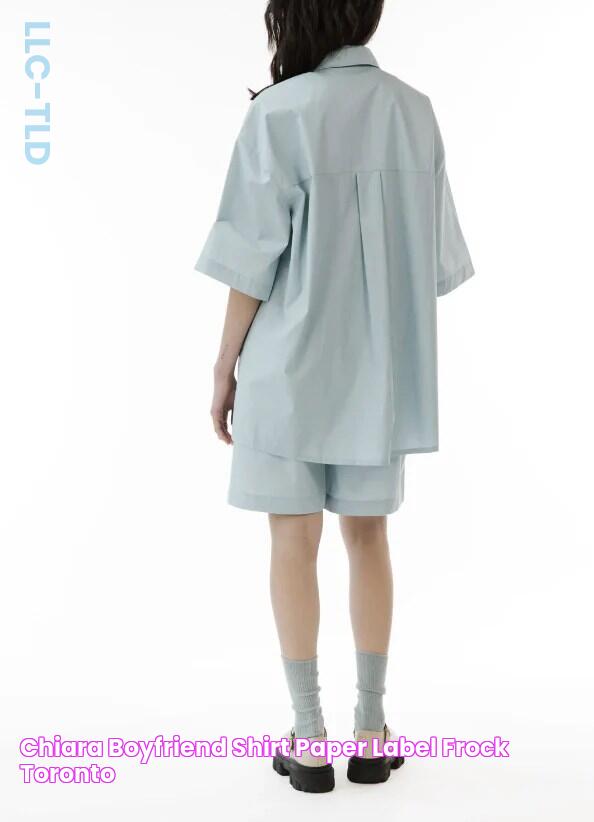 Chiara Boyfriend Shirt Paper Label Frock Toronto