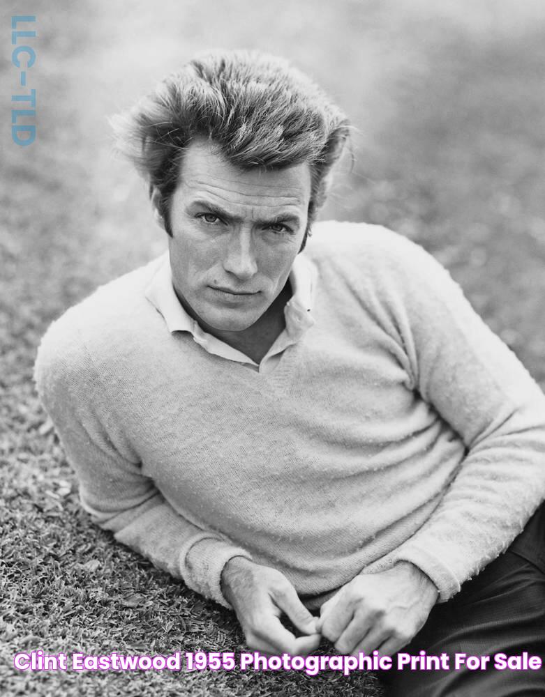 Clint Eastwood (1955) Photographic print for sale