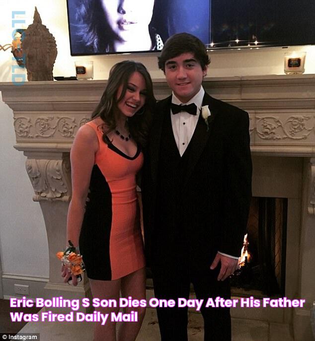 Eric Bolling's son dies one day after his father was fired Daily Mail