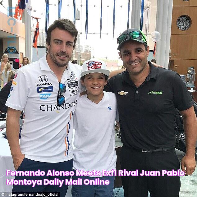 Fernando Alonso meets exF1 rival Juan Pablo Montoya Daily Mail Online