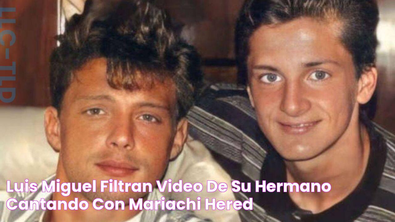 Luis Miguel Filtran video de su HERMANO cantando con mariachi; ¿Heredó