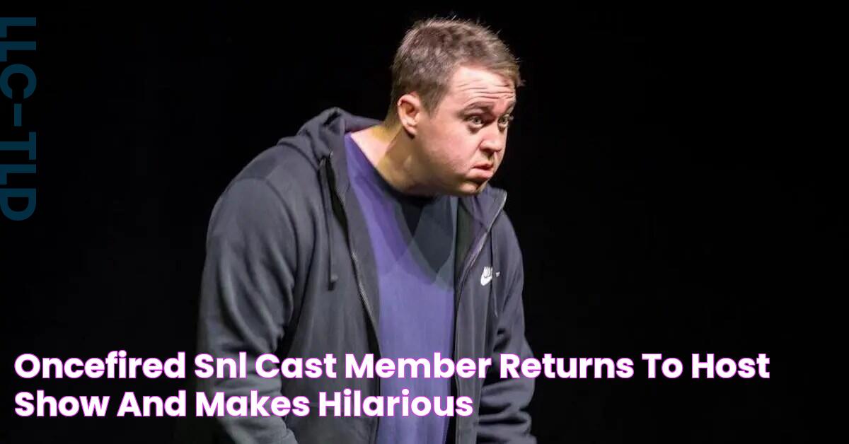 OnceFired SNL Cast Member Returns to Host Show and Makes Hilarious