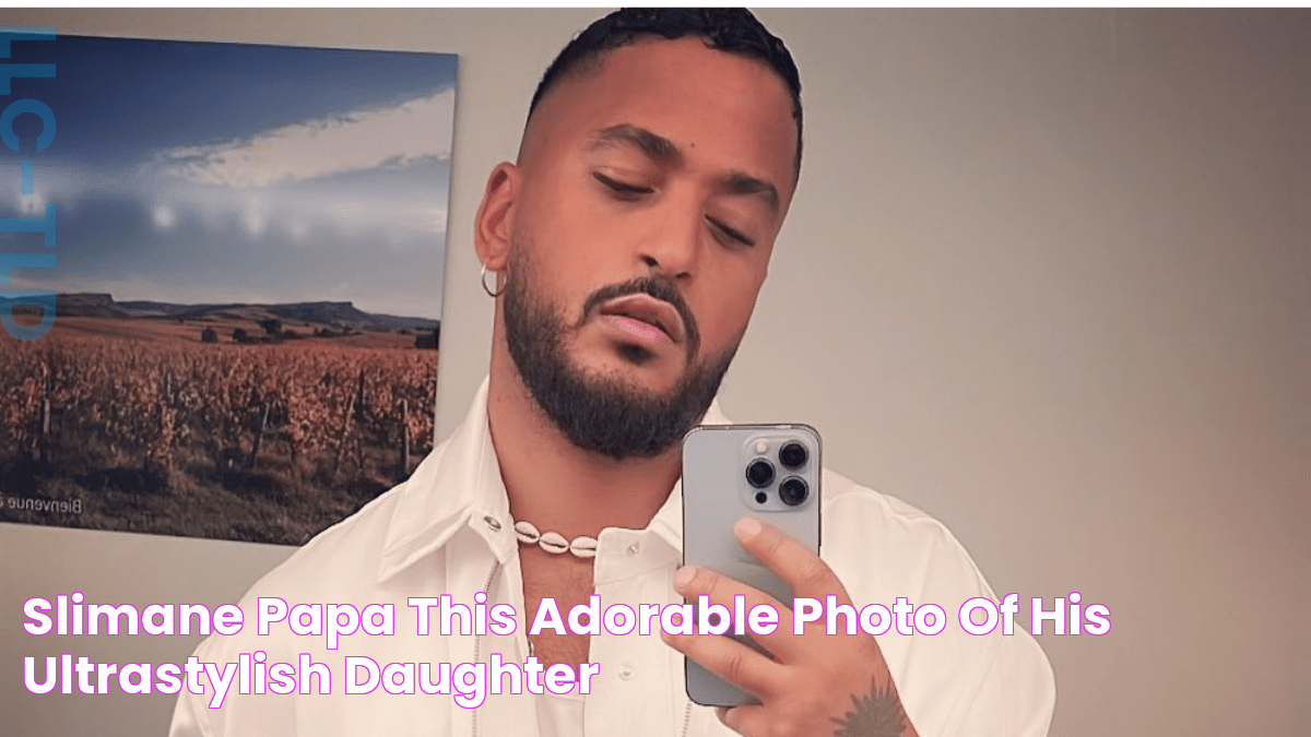 Slimane papa This adorable photo of his ultrastylish daughter