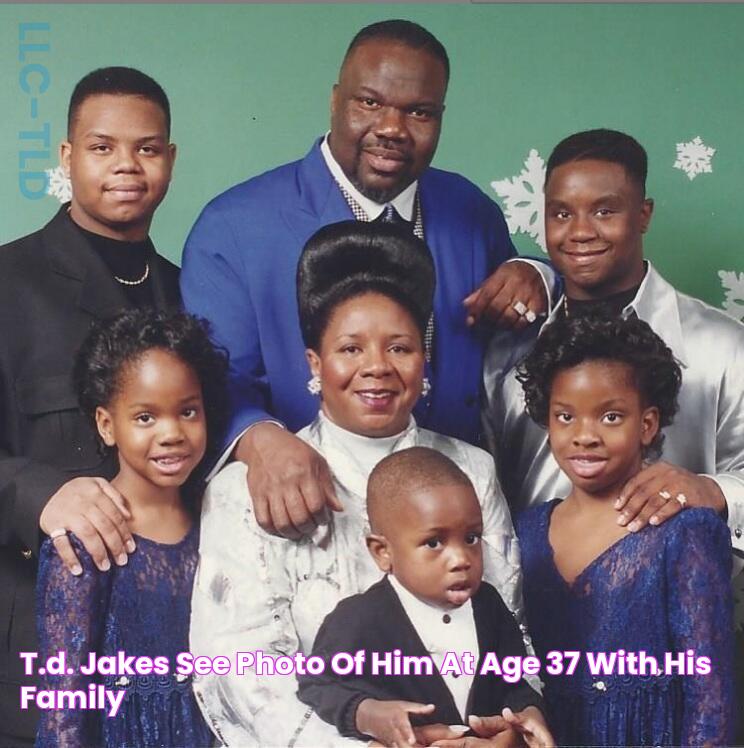 T.D. Jakes!! See Photo of him at Age 37 with his Family