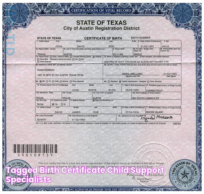 Tagged birth certificate Child Support Specialists