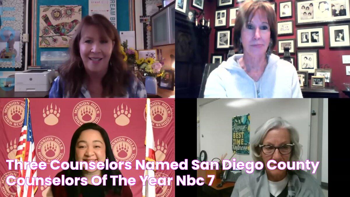 Three Counselors Named San Diego County Counselors of the Year NBC 7