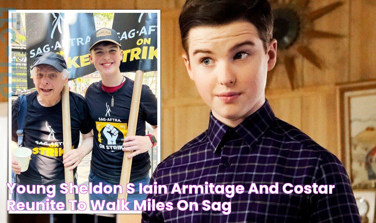 Young Sheldon’s Iain Armitage and costar reunite to walk miles on SAG