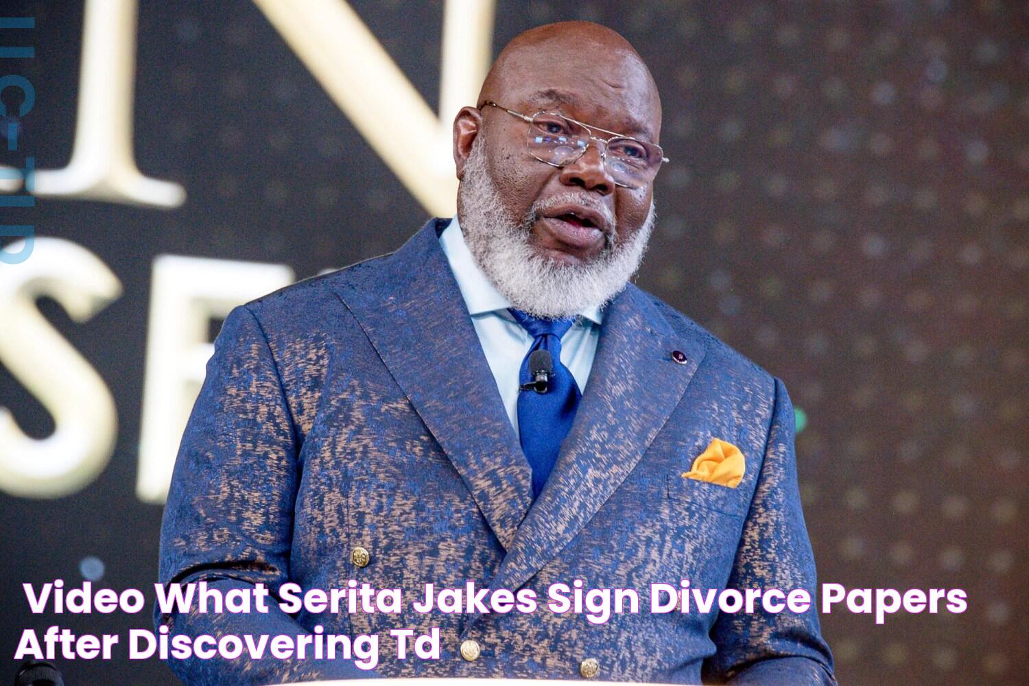 (VIDEO) What?? Serita Jakes sign Divorce papers after discovering TD