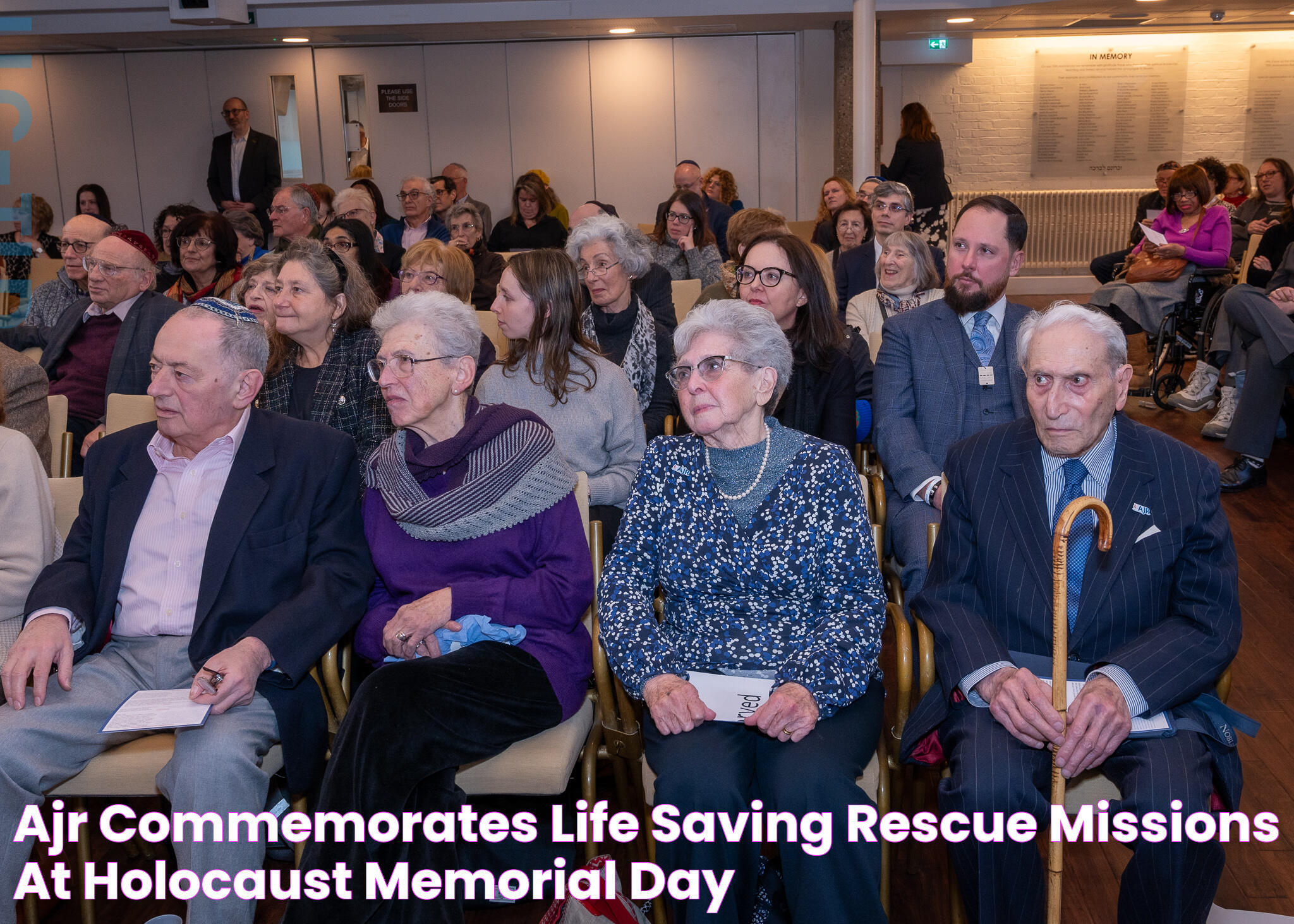 AJR commemorates life saving rescue missions at Holocaust Memorial Day