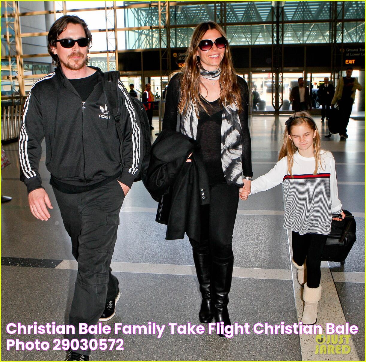 Christian Bale & Family Take Flight Christian Bale Photo (29030572