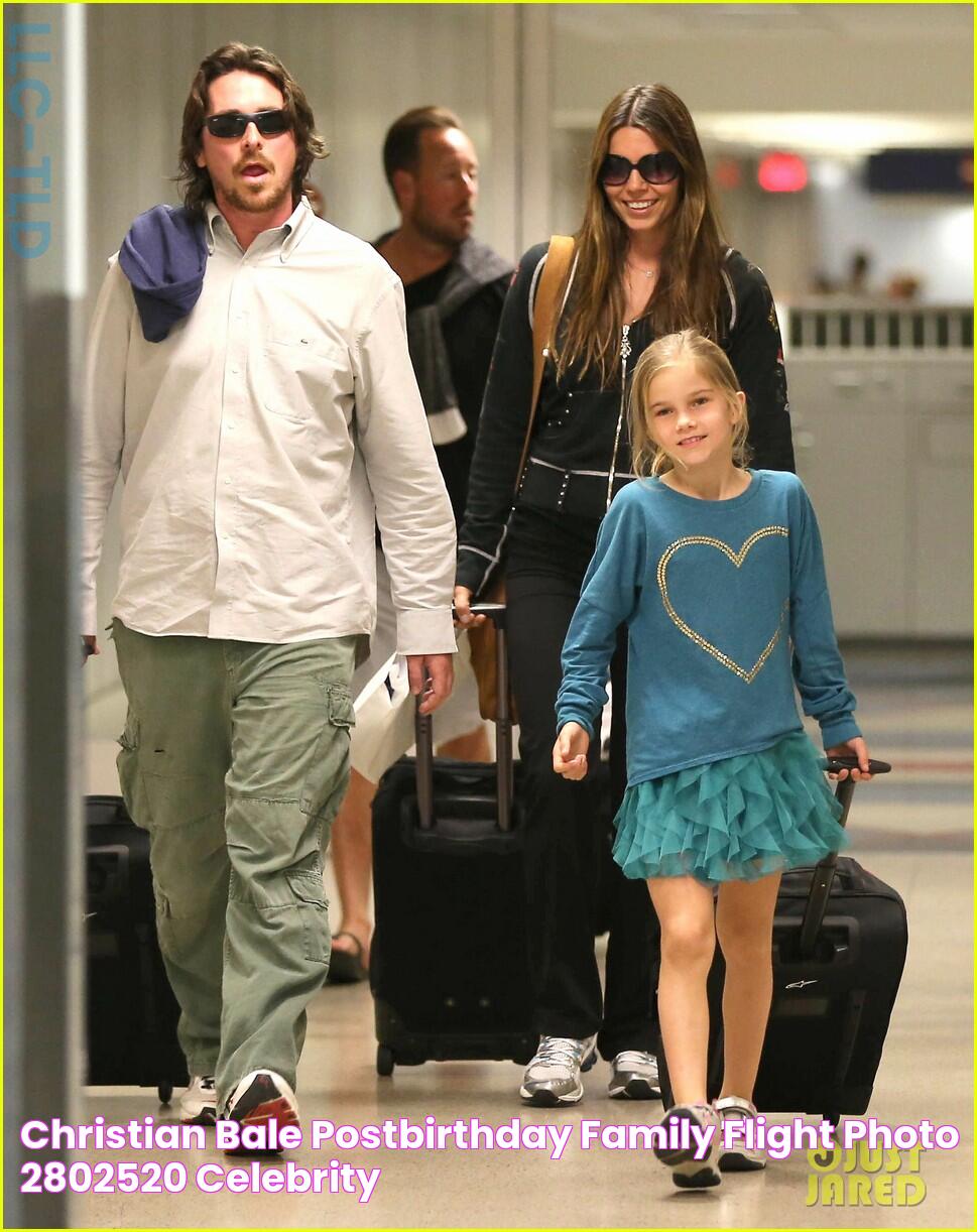 Christian Bale PostBirthday Family Flight! Photo 2802520 Celebrity