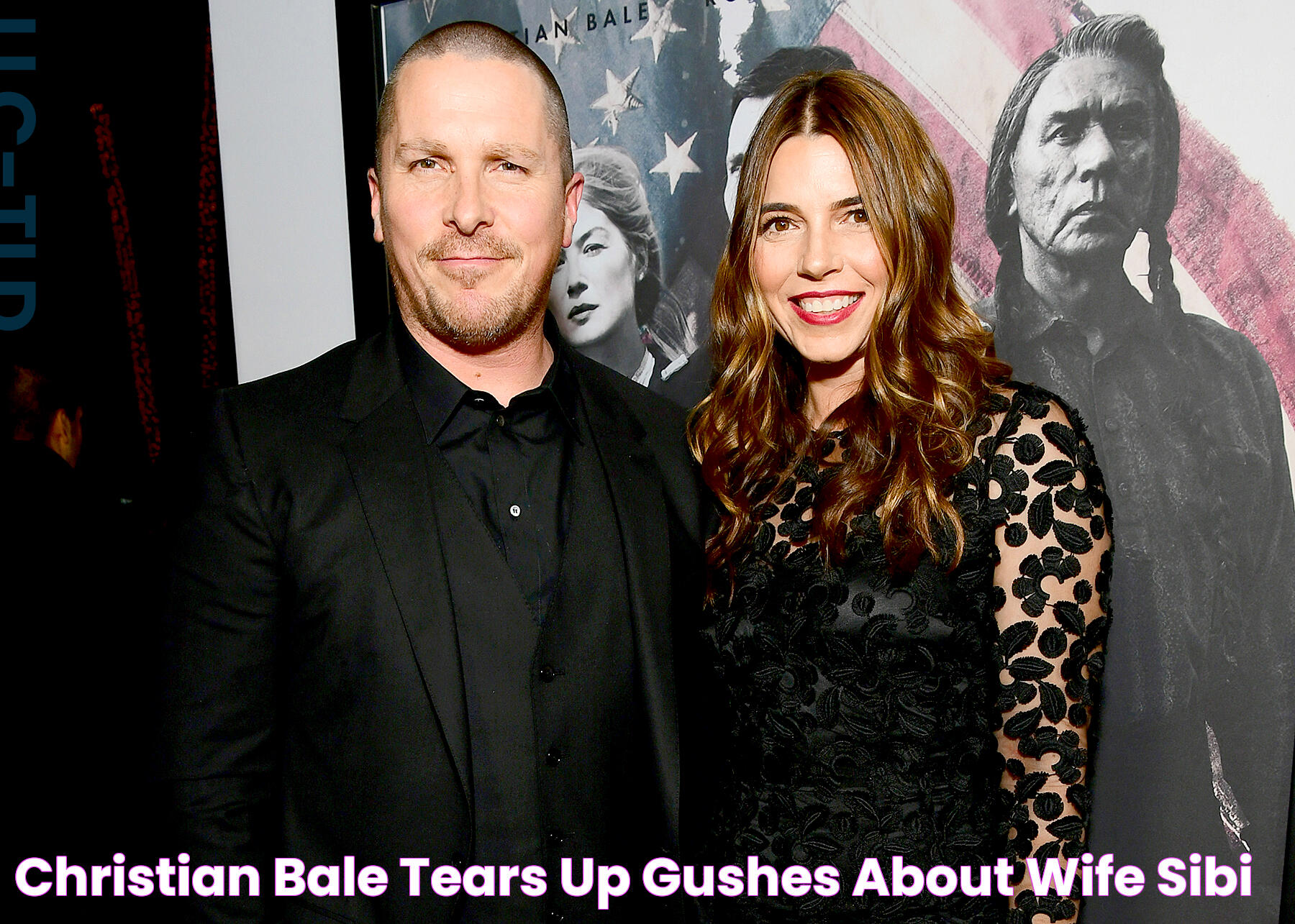 Christian Bale Tears Up, Gushes About Wife Sibi