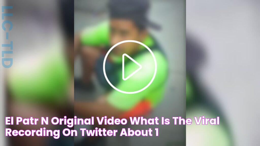 El Patrón original video, what is the viral recording on Twitter about