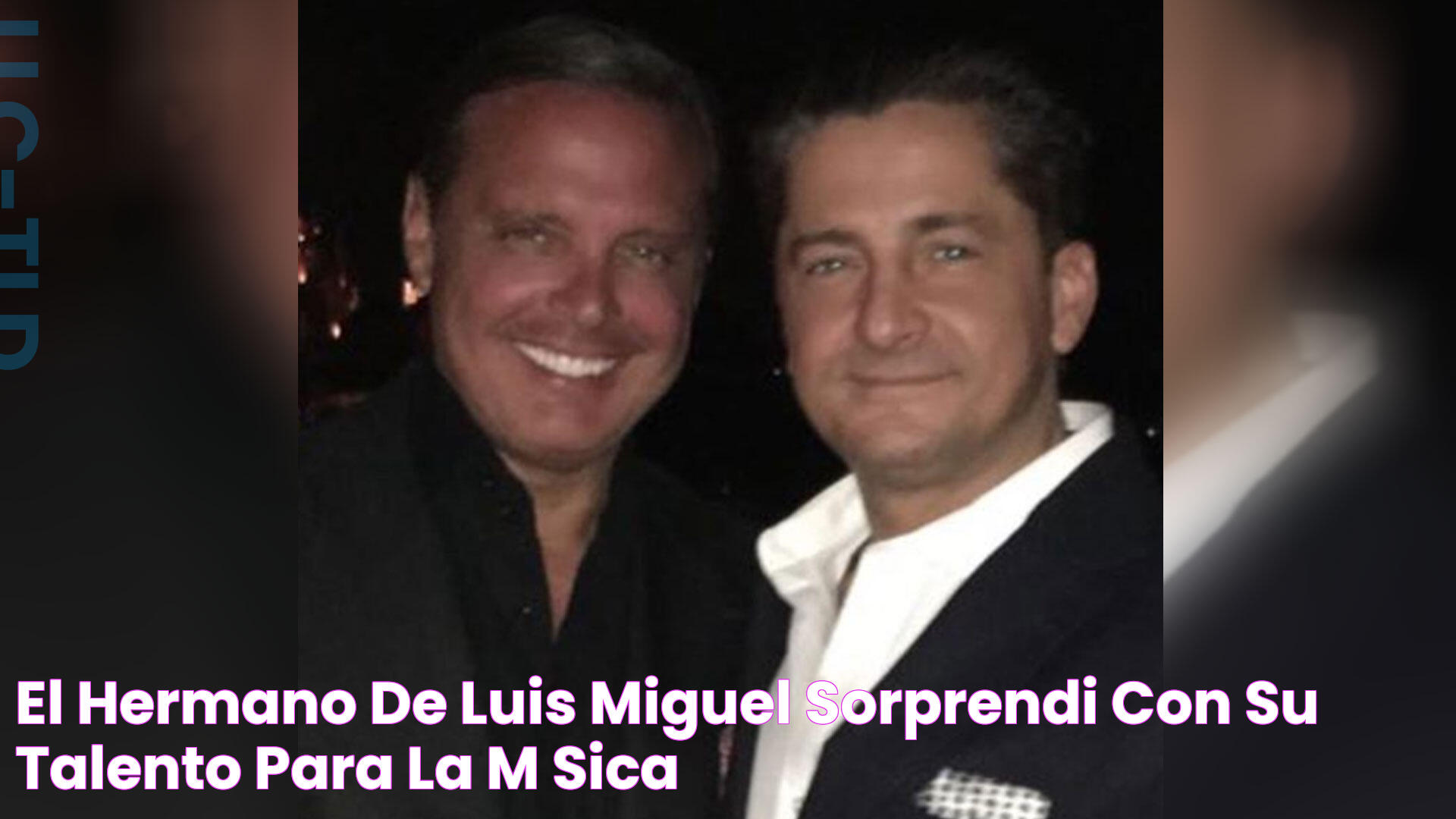 El hermano de Luis Miguel sorprendió con su talento para la música