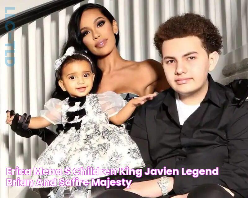 Erica Mena's children, King Javien, Legend Brian, and Safire Majesty