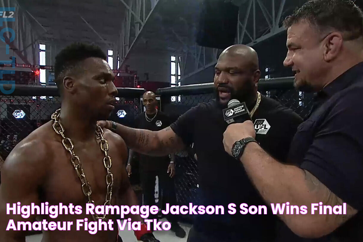 Highlights! Rampage Jackson’s Son Wins Final Amateur Fight Via TKO