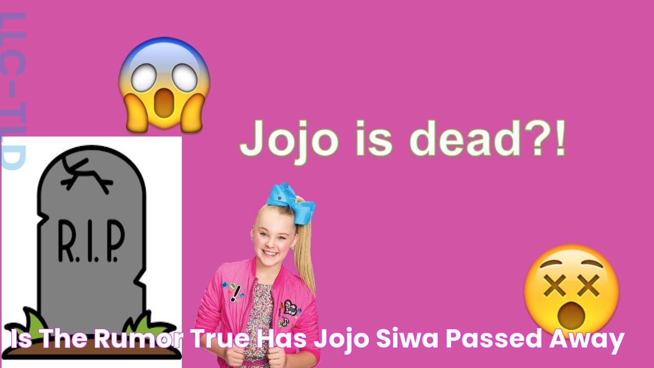 Is The Rumor True Has JoJo Siwa Passed Away?