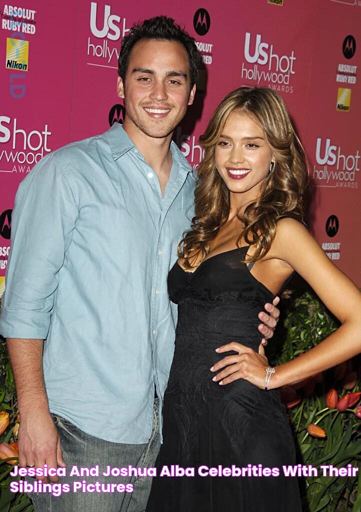 Jessica and Joshua Alba Celebrities With Their Siblings Pictures