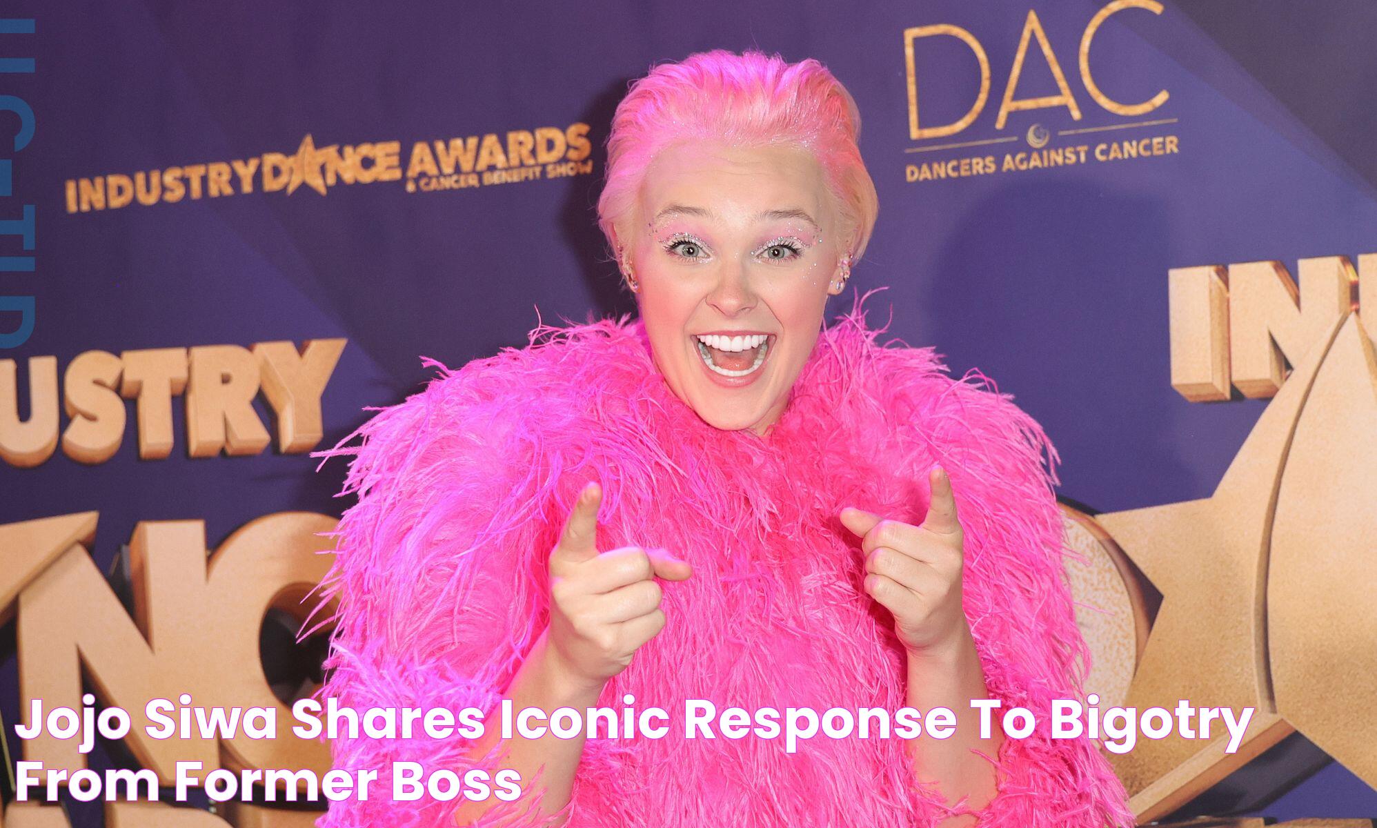 JoJo Siwa shares iconic response to bigotry from former boss