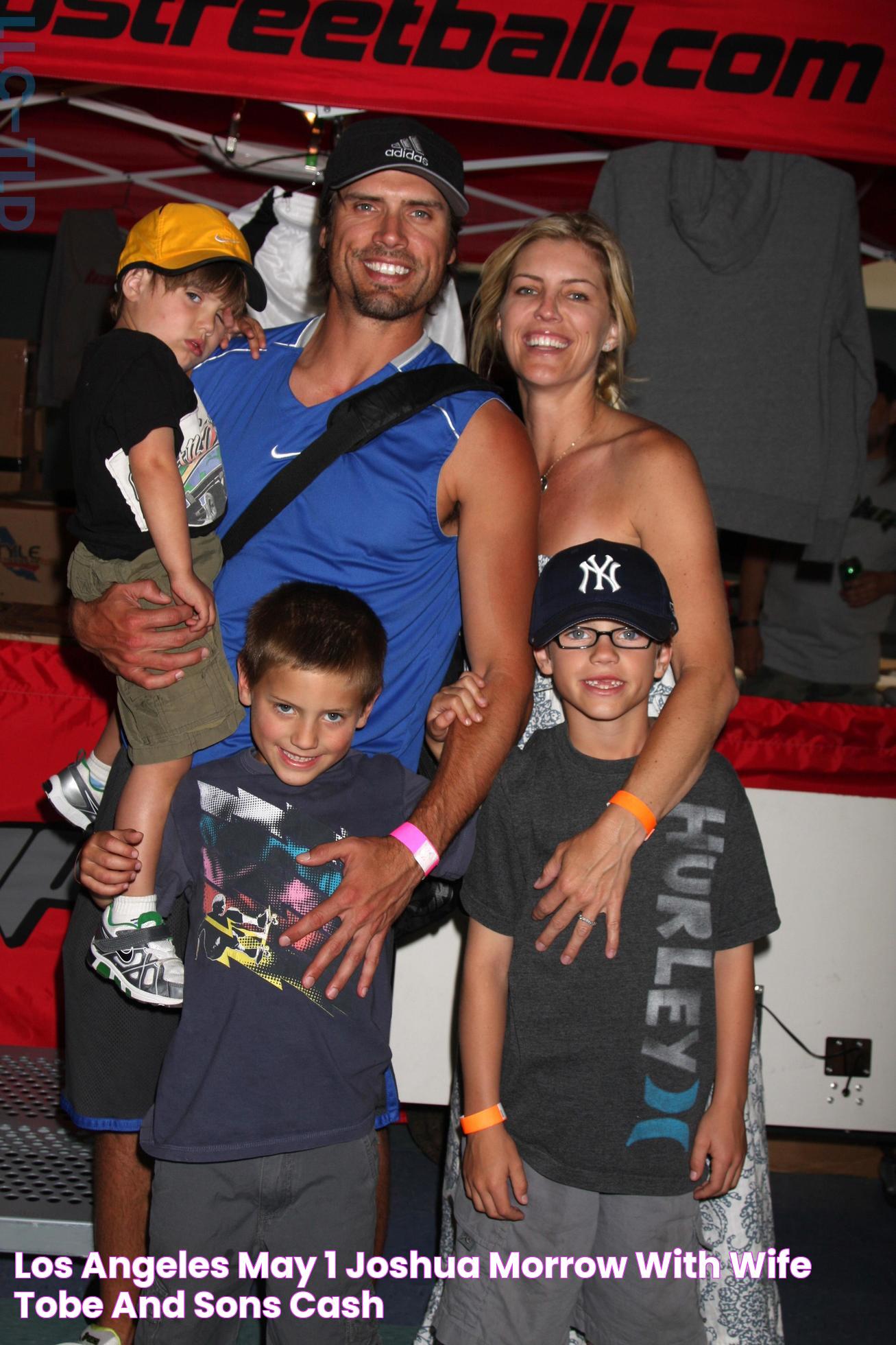 LOS ANGELES MAY 1 Joshua Morrow, with wife Tobe, and sons Cash