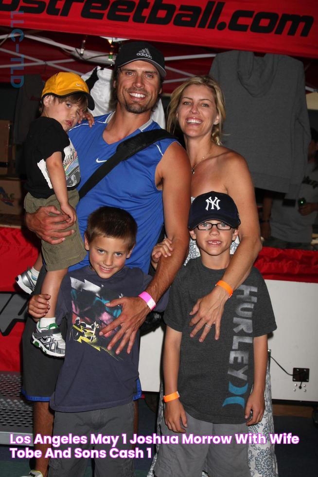 LOS ANGELES MAY 1 Joshua Morrow, with wife Tobe, and sons Cash