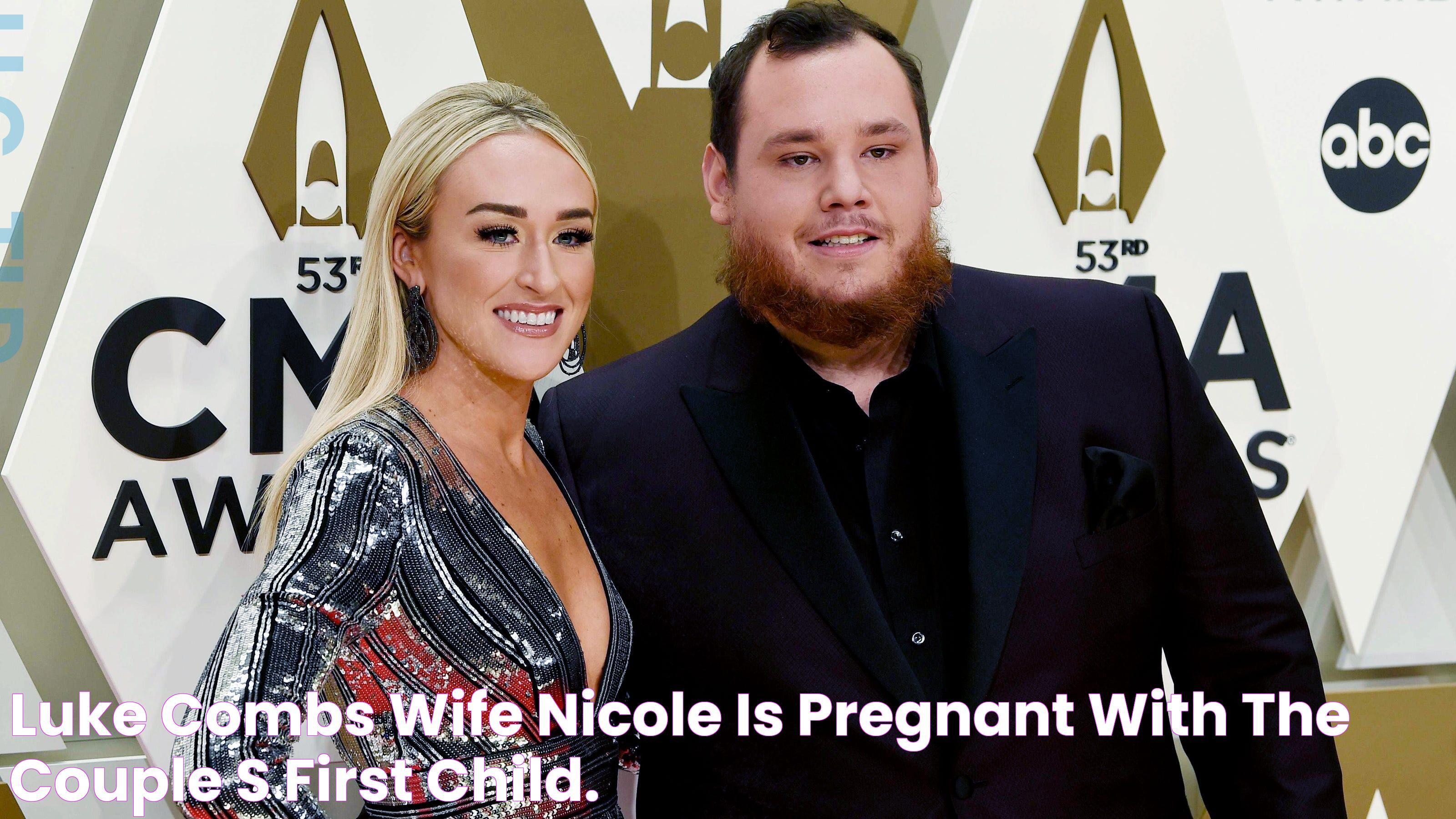 Luke Combs' wife Nicole is pregnant with the couple's first child.