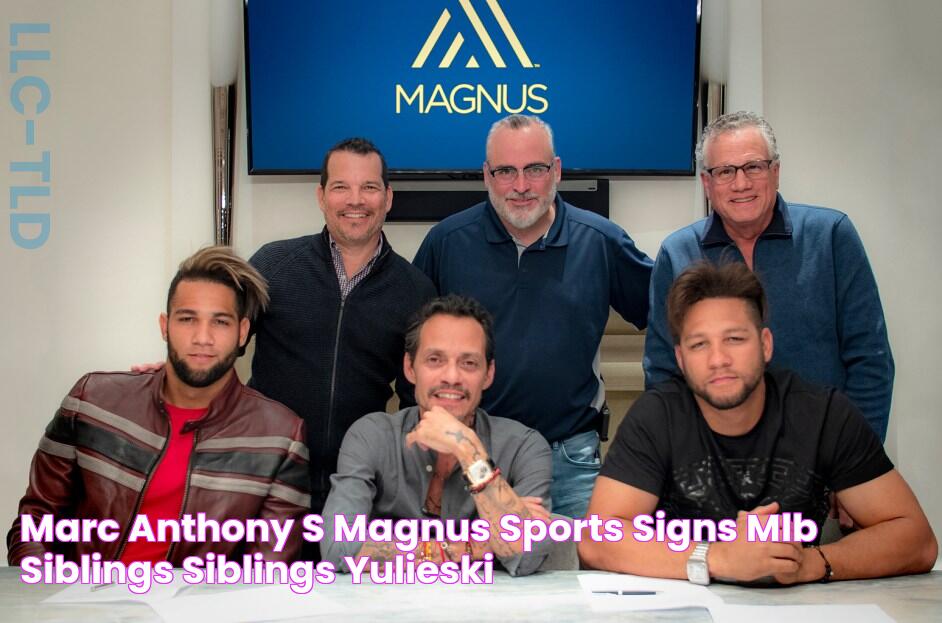 Marc Anthony's Magnus Sports Signs MLB Siblings Siblings Yulieski