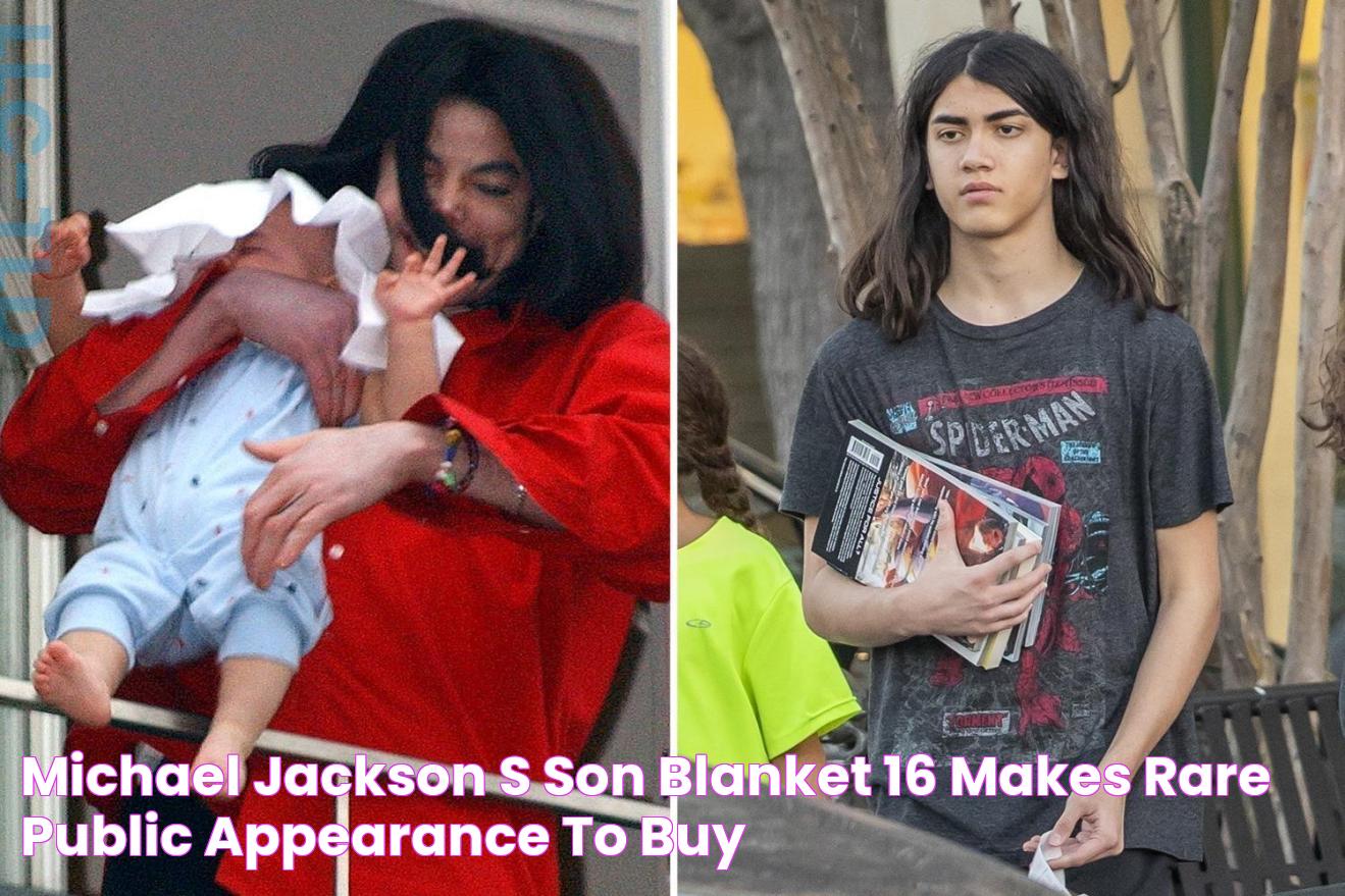 Michael Jackson's son Blanket, 16, makes rare public appearance to buy