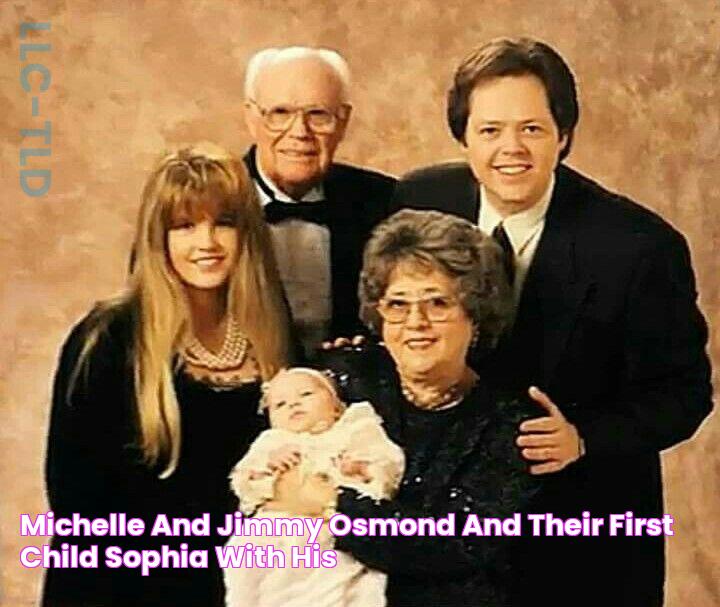 Michelle and Jimmy Osmond and their first child, Sophia with his