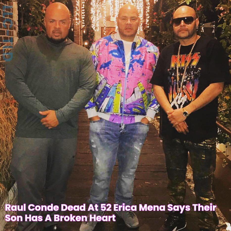 Raul Conde dead at 52 Erica Mena says their son has a ‘broken heart