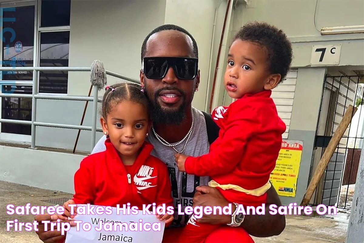 Safaree Takes His Kids, Legend And Safire, On First Trip To Jamaica