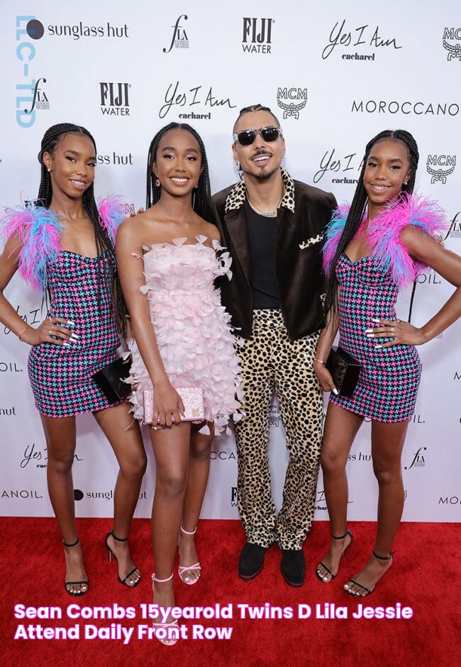 Sean Combs’ 15YearOld Twins D’Lila & Jessie Attend Daily Front Row