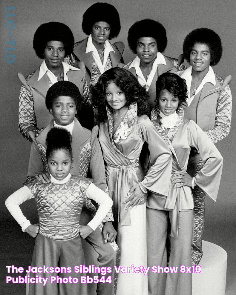 THE JACKSONS SIBLINGS VARIETY SHOW 8X10 PUBLICITY PHOTO (BB544)