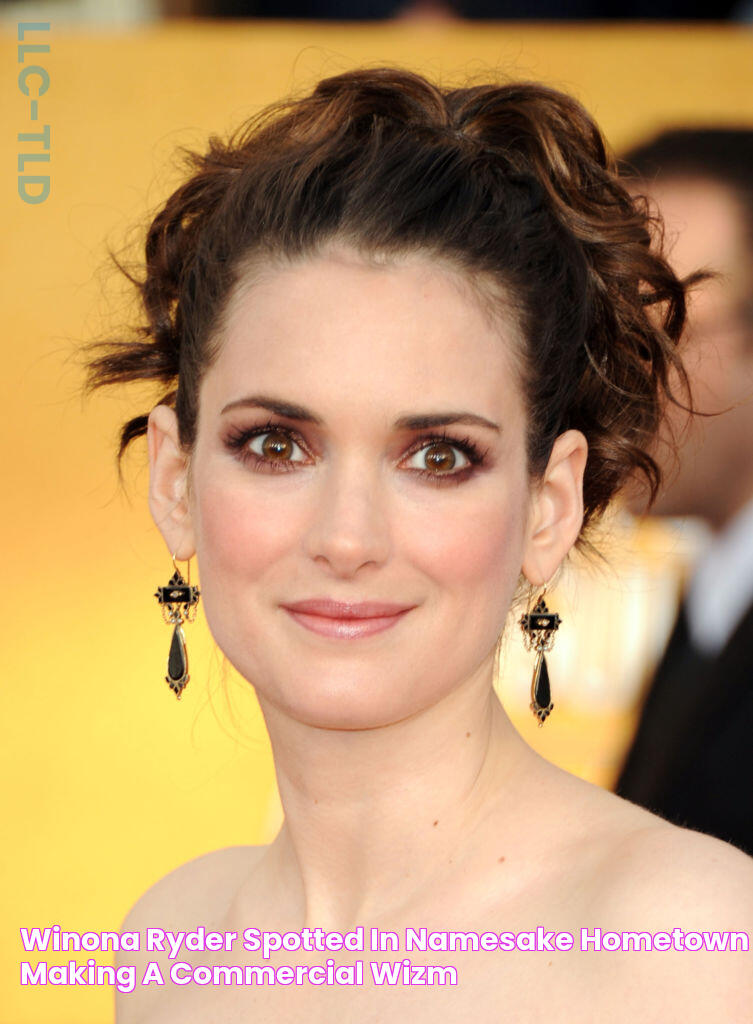 Winona Ryder spotted in namesake hometown, making a commercial WIZM