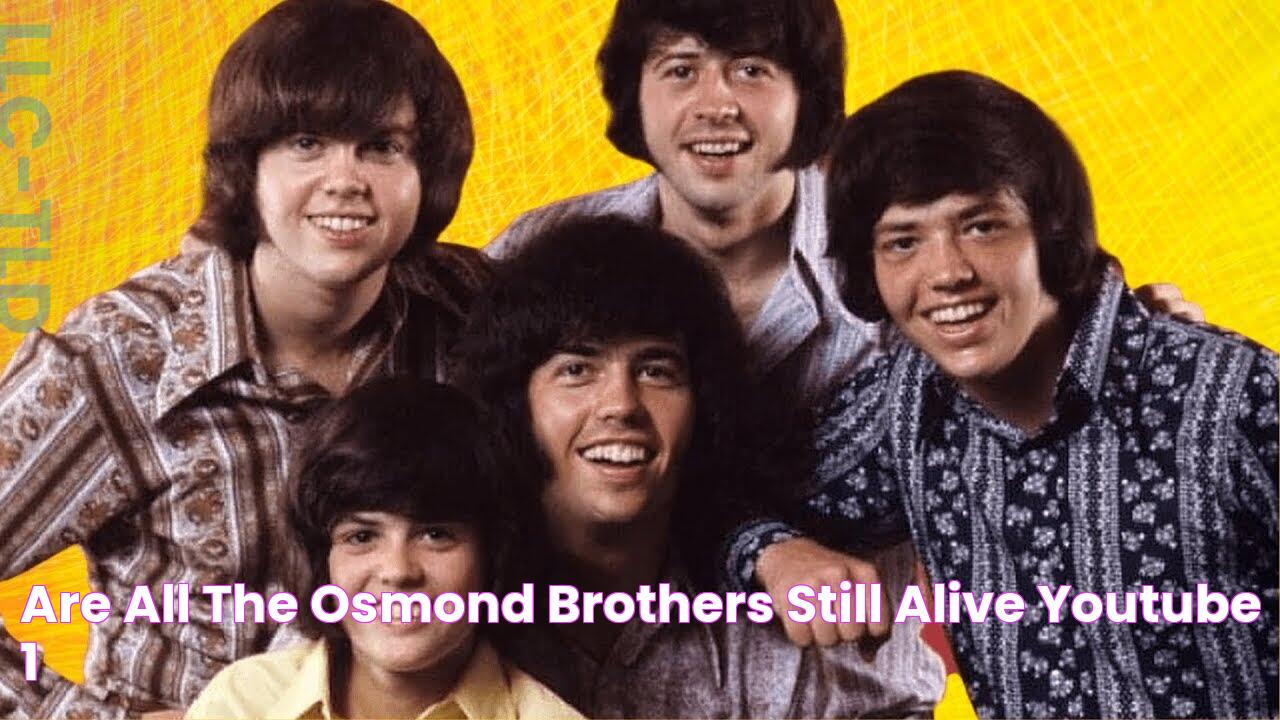 Are All the Osmond Brothers Still Alive YouTube