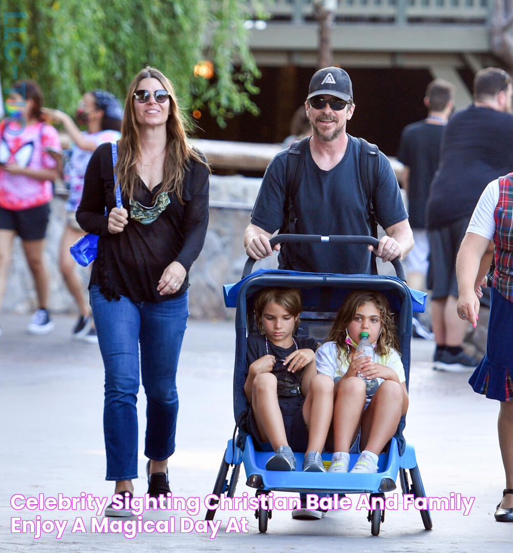 Celebrity Sighting Christian Bale and Family Enjoy a Magical Day at