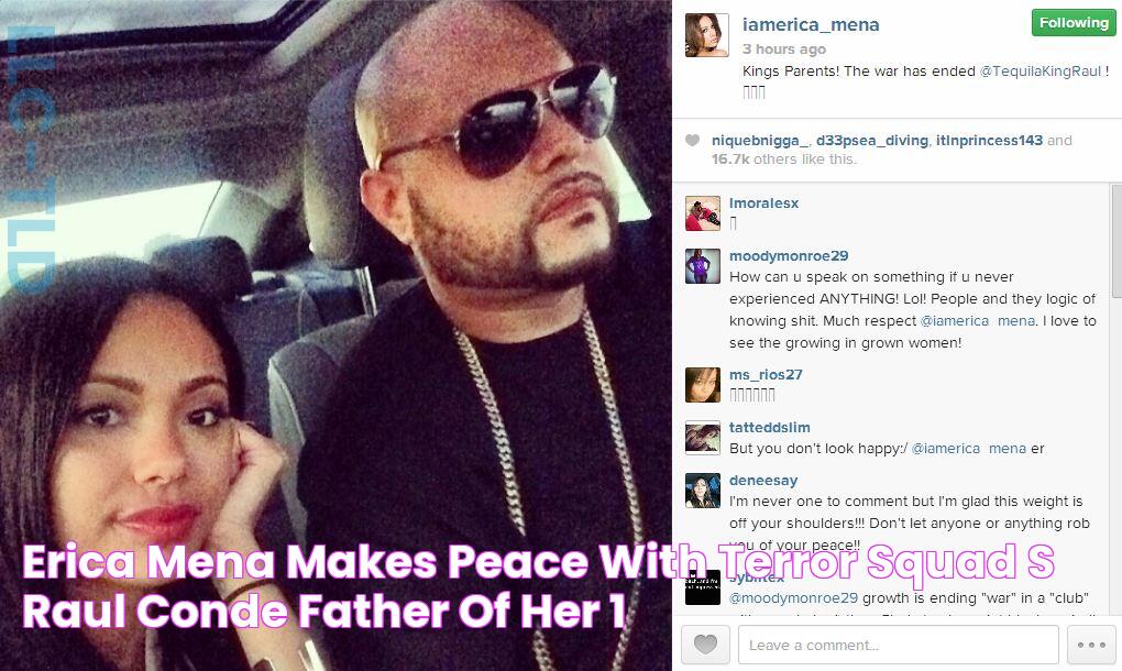 Erica Mena makes peace with Terror Squad’s Raul Conde, father of her