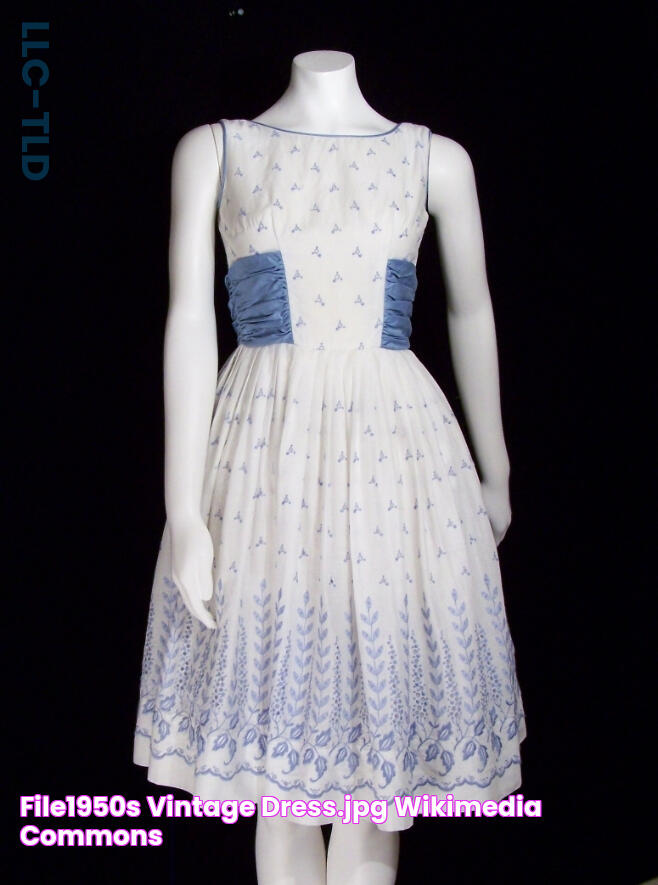 File1950s vintage dress.jpg Wikimedia Commons